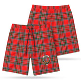 McBain Tartan Crest Men's Beach Shorts