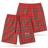 McBean Tartan Crest Men's Beach Shorts