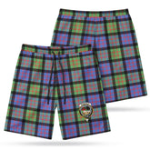 McDonald Ancient Tartan Crest Men's Beach Shorts