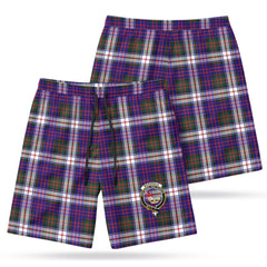 McDonald Dress Modern Tartan Crest Men's Beach Shorts