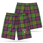 McDonald (Clan Ranald) Tartan Crest Men's Beach Shorts