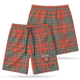 McDougall Ancient Tartan Crest Men's Beach Shorts