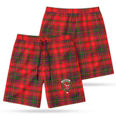 McDougall Modern Tartan Crest Men's Beach Shorts