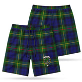 McEwan Modern Tartan Crest Men's Beach Shorts