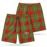 McGregor Modern Tartan Crest Men's Beach Shorts