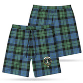 McKay Ancient Tartan Crest Men's Beach Shorts