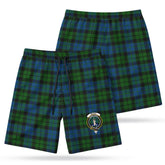 McKay Modern Tartan Crest Men's Beach Shorts