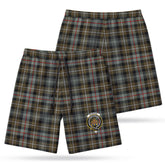 McKenzie Weathered Tartan Crest Men's Beach Shorts