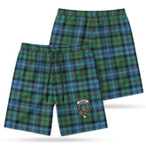 McKinlay Ancient Tartan Crest Men's Beach Shorts
