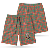 McKinnon Ancient Tartan Crest Men's Beach Shorts