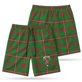 McKinnon Hunting Modern Tartan Crest Men's Beach Shorts