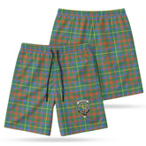 McKintosh Hunting Ancient Tartan Crest Men's Beach Shorts