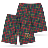 McKintosh Hunting Modern Tartan Crest Men's Beach Shorts