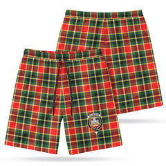 McLachlan Hunting Modern Tartan Crest Men's Beach Shorts