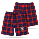 McLachlan Modern Tartan Crest Men's Beach Shorts