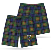 McLaren Modern Tartan Crest Men's Beach Shorts