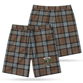 McLaren Weathered Tartan Crest Men's Beach Shorts