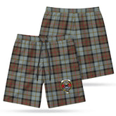 McLeod of Harris Weathered Tartan Crest Men's Beach Shorts