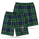 McNeil of Colonsay Modern Tartan Crest Men's Beach Shorts