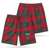McPhail Clan Tartan Crest Men's Beach Shorts