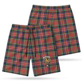 McPherson Ancient Tartan Crest Men's Beach Shorts