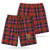 McPherson Modern Tartan Crest Men's Beach Shorts