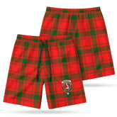 McQuarrie Tartan Crest Men's Beach Shorts