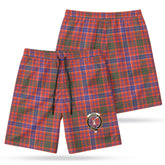 McRae Ancient Tartan Crest Men's Beach Shorts