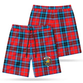 McTavish Modern Tartan Crest Men's Beach Shorts