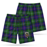 McThomas Modern Tartan Crest Men's Beach Shorts