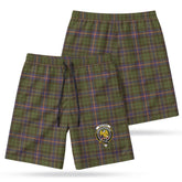 McVicker Tartan Crest Men's Beach Shorts