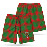 Middleton Modern Tartan Crest Men's Beach Shorts