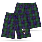 Mitchell Tartan Crest Men's Beach Shorts