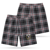 Moffat Modern Tartan Crest Men's Beach Shorts