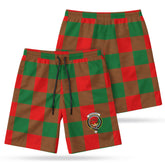 Moncreiffe (or Moncreiff) Tartan Crest Men's Beach Shorts
