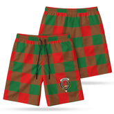 Moncrief Tartan Crest Men's Beach Shorts