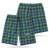 Mowat Ancient Tartan Crest Men's Beach Shorts