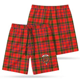 Munro Modern Tartan Crest Men's Beach Shorts