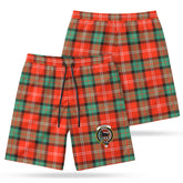 Nesbitt Ancient Tartan Crest Men's Beach Shorts