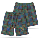 Nicolson Hunting Ancient Tartan Crest Men's Beach Shorts