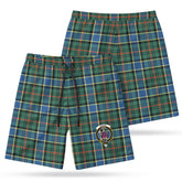Ogilvie Hunting Ancient Tartan Crest Men's Beach Shorts