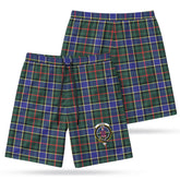 Ogilvie Hunting Modern Tartan Crest Men's Beach Shorts