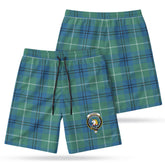 Oliphant Ancient Tartan Crest Men's Beach Shorts