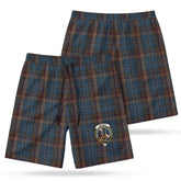 Renton Tartan Crest Men's Beach Shorts