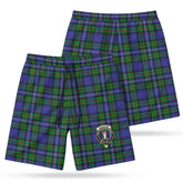 Robertson Hunting Modern Tartan Crest Men's Beach Shorts