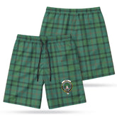 Ross Hunting Ancient Tartan Crest Men's Beach Shorts