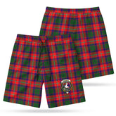 Roxburgh District Tartan Crest Men's Beach Shorts