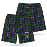 Russell Modern Tartan Crest Men's Beach Shorts