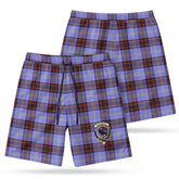 Rutherford Tartan Crest Men's Beach Shorts