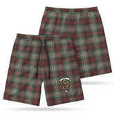 Scott Brown Ancient Tartan Crest Men's Beach Shorts